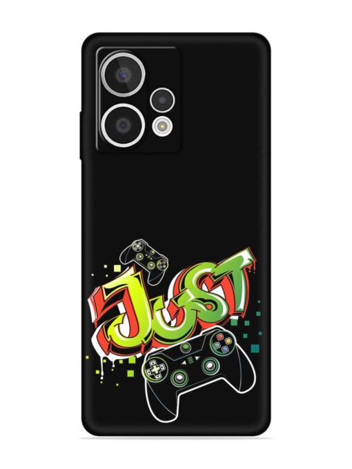 Graffiti Gamepad Illustration Embossed Soft Silicone Case for HMD Crest Max (5G)