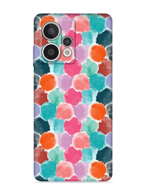 Colorful Seamless Pattern Embossed Soft Silicone Case for HMD Crest Max (5G)