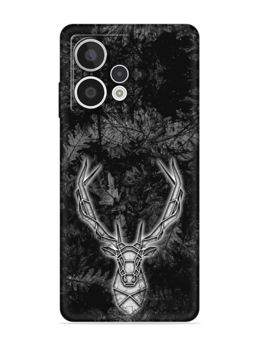 Ancient Deer Embossed Soft Silicone Case for HMD Crest Max (5G)