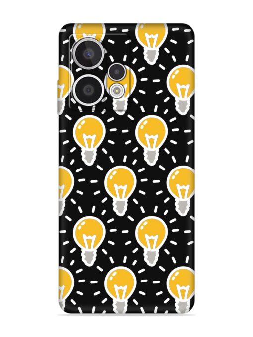 Light Bulb Seamless Embossed Soft Silicone Case for HMD Crest Max (5G)