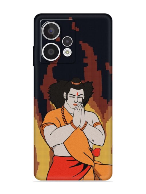 Shree Ram Vector Embossed Soft Silicone Case for HMD Crest Max (5G)