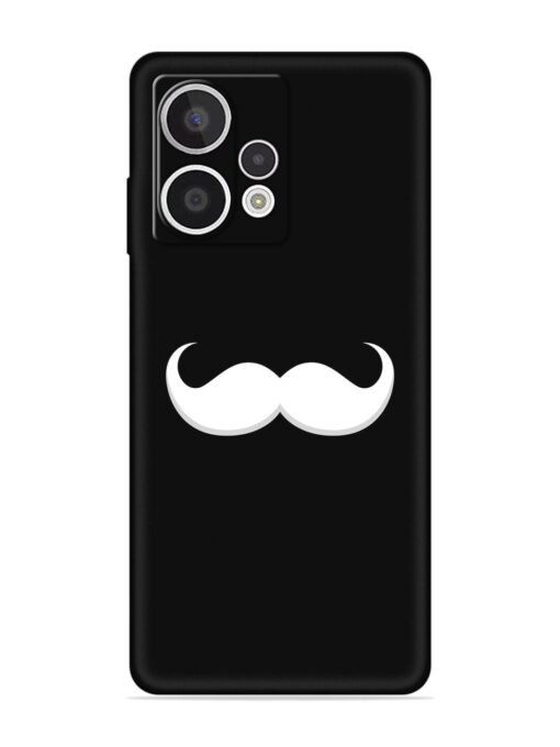 Mustache Vector Embossed Soft Silicone Case for HMD Crest Max (5G)