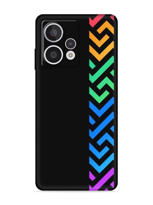 Colorshape Stripes Embossed Soft Silicone Case for HMD Crest Max (5G)