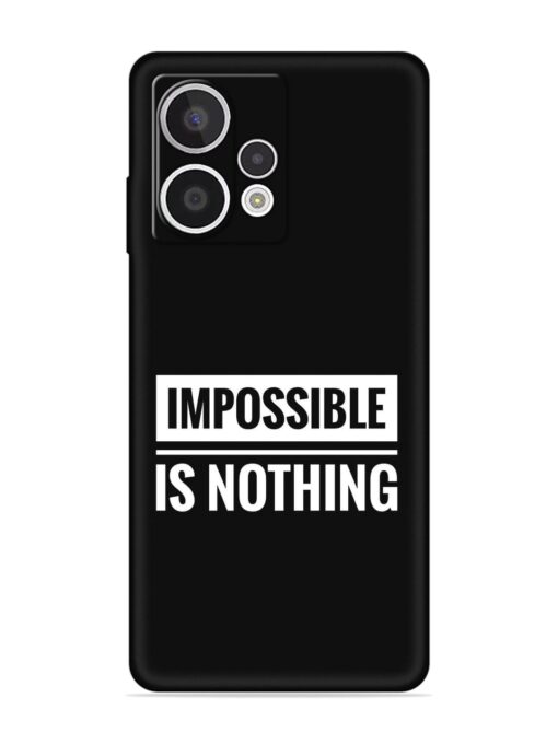 Impossible Is Nothing Embossed Soft Silicone Case for HMD Crest Max (5G)