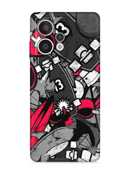 Fictional Doodle Embossed Soft Silicone Case for HMD Crest Max (5G)