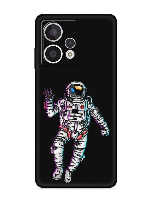 Spaceman Embossed Soft Silicone Case for HMD Crest Max (5G)