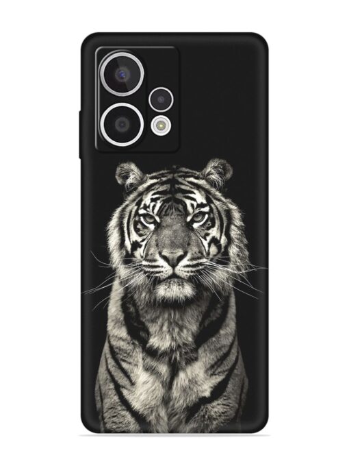 Tiger Art Embossed Soft Silicone Case for HMD Crest Max (5G)