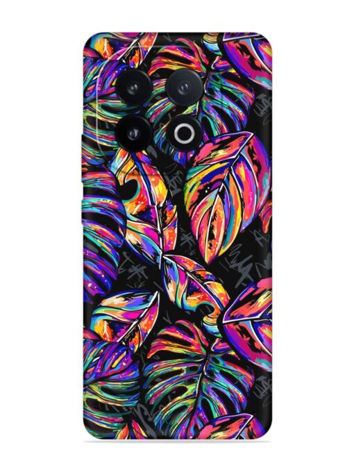 Tropical Seamless Vector Embossed Soft Silicone Case for Iqoo 13 (5G)