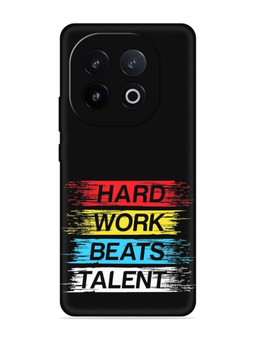 Hard Work Beats Embossed Soft Silicone Case for Iqoo 13 (5G)