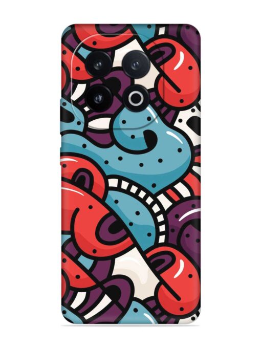 Seamless Backdrop Colorful Embossed Soft Silicone Case for Iqoo 13 (5G)