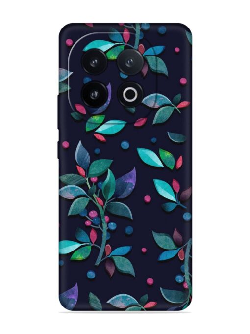 Decorative Watercolor Flower Embossed Soft Silicone Case for Iqoo 13 (5G)