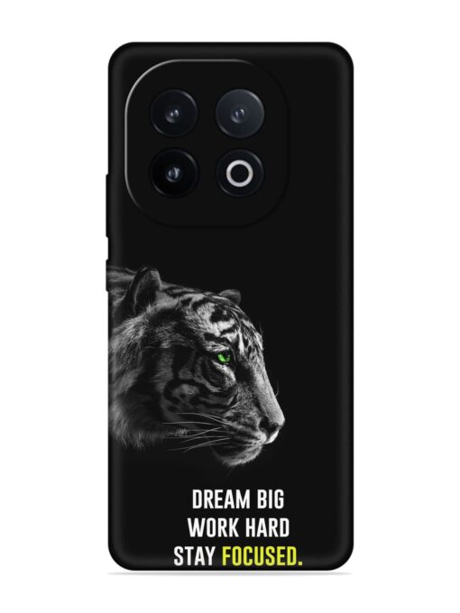 Dream Big Work Hard Embossed Soft Silicone Case for Iqoo 13 (5G)