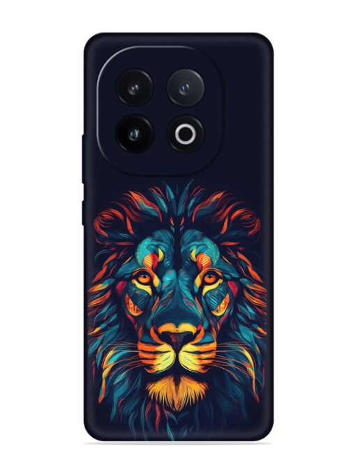 Colorful Lion Embossed Soft Silicone Case for Iqoo 13 (5G)