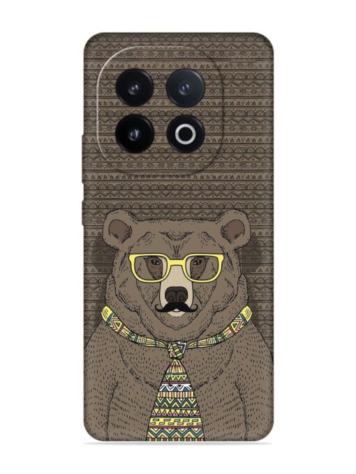 Grizzly Bear Embossed Soft Silicone Case for Iqoo 13 (5G)