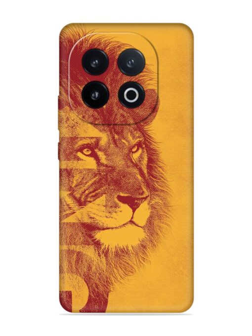 Gold Lion Crown Art Embossed Soft Silicone Case for Iqoo 13 (5G)