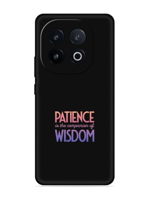 Patience Is The Embossed Soft Silicone Case for Iqoo 13 (5G)