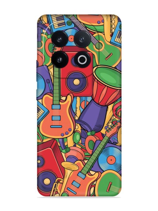 Colorful Music Art Embossed Soft Silicone Case for Iqoo 13 (5G)