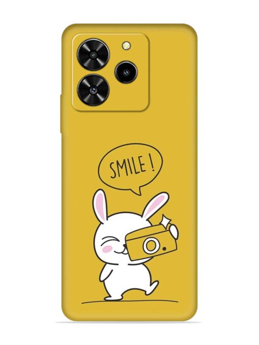 Hey Smile Please Embossed Soft Silicone Case for Lava Yuva 4