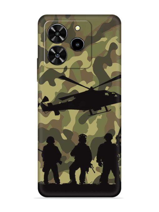 Army Heros Embossed Soft Silicone Case for Lava Yuva 4