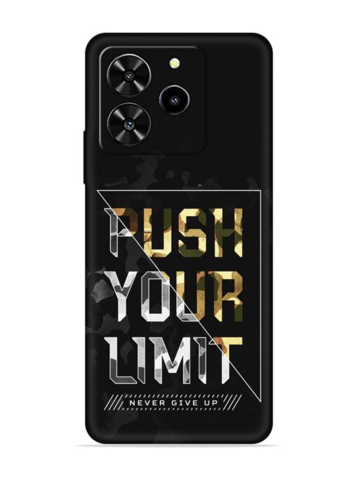 Push Your Limits Embossed Soft Silicone Case for Lava Yuva 4