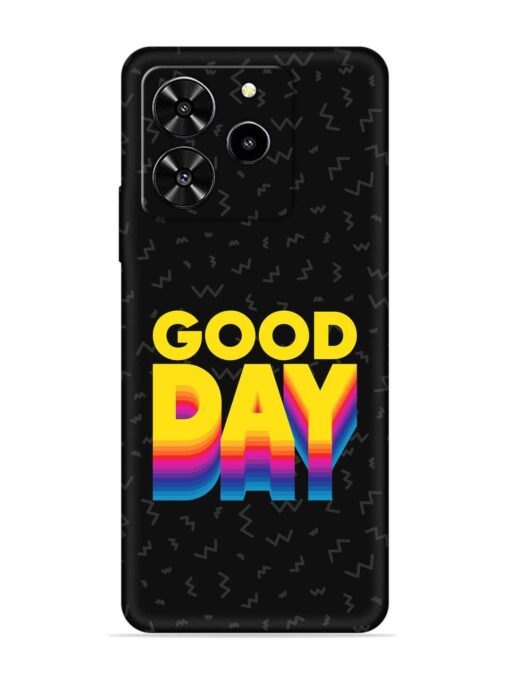 Good Day Embossed Soft Silicone Case for Lava Yuva 4