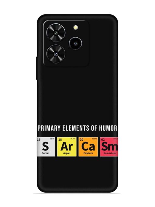 Primary Elements Humor Embossed Soft Silicone Case for Lava Yuva 4