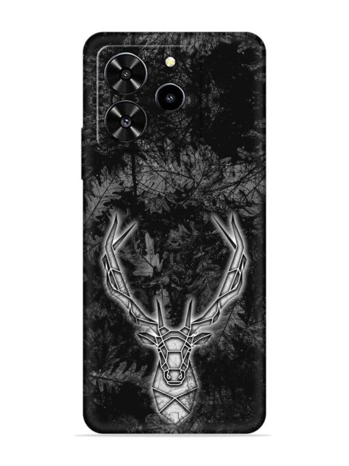 Ancient Deer Embossed Soft Silicone Case for Lava Yuva 4