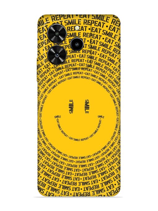 Smiley Embossed Soft Silicone Case for Lava Yuva 4