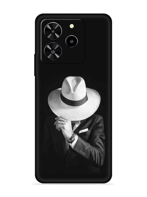 Men Under Hat Embossed Soft Silicone Case for Lava Yuva 4