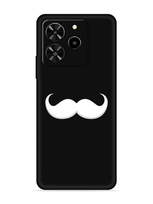 Mustache Vector Embossed Soft Silicone Case for Lava Yuva 4