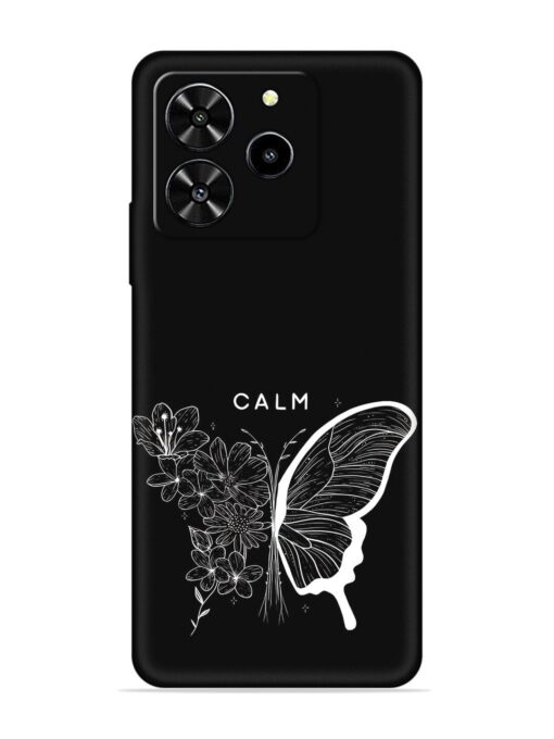 Calm Embossed Soft Silicone Case for Lava Yuva 4