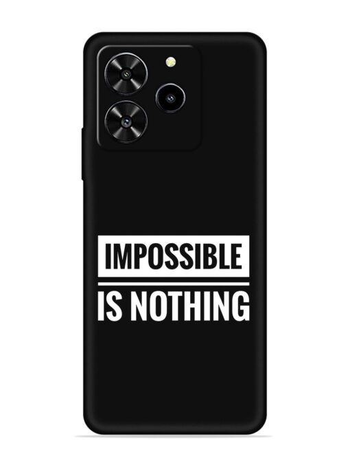 Impossible Is Nothing Embossed Soft Silicone Case for Lava Yuva 4