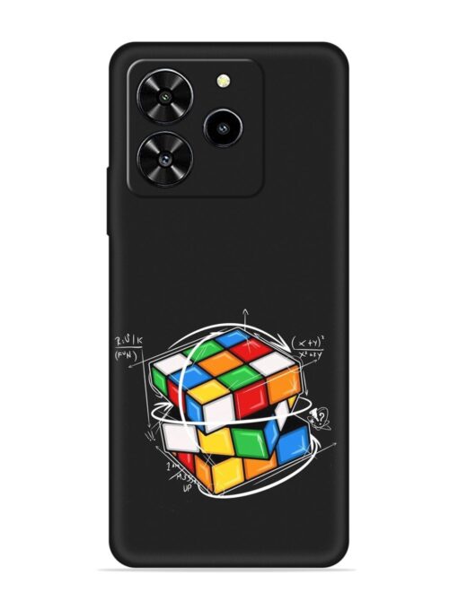 Cubik Vector Embossed Soft Silicone Case for Lava Yuva 4