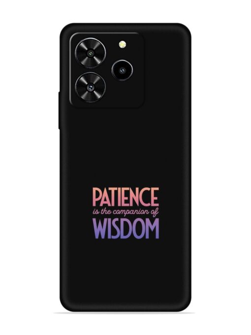 Patience Is The Embossed Soft Silicone Case for Lava Yuva 4