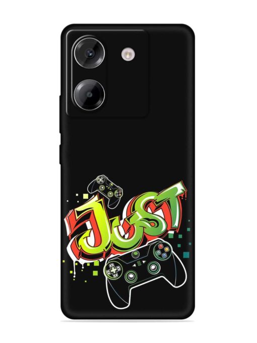 Graffiti Gamepad Illustration Embossed Soft Silicone Case for Poco M7 Pro (5G)