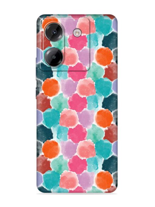 Colorful Seamless Pattern Embossed Soft Silicone Case for Poco M7 Pro (5G)