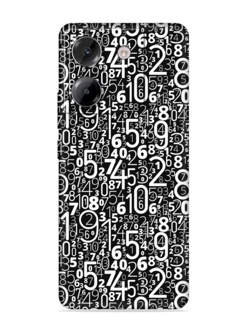 Many Numbers Different Embossed Soft Silicone Case for Poco M7 Pro (5G)