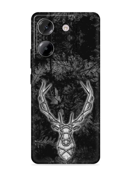 Ancient Deer Embossed Soft Silicone Case for Poco M7 Pro (5G)