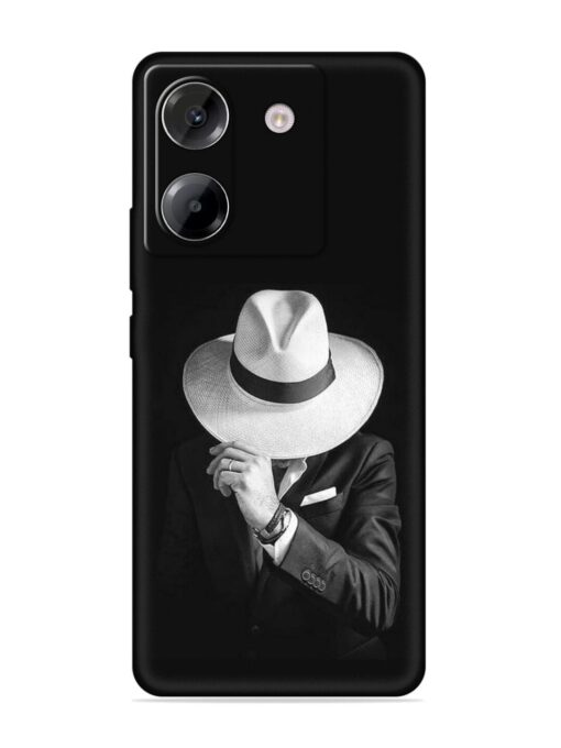 Men Under Hat Embossed Soft Silicone Case for Poco M7 Pro (5G)