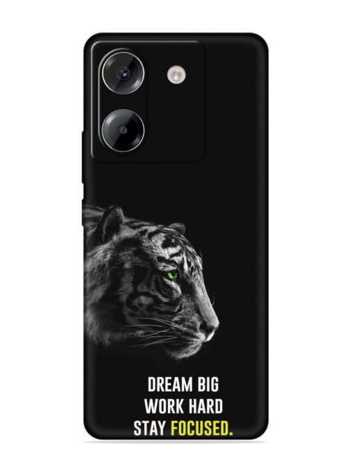 Dream Big Work Hard Embossed Soft Silicone Case for Poco M7 Pro (5G)