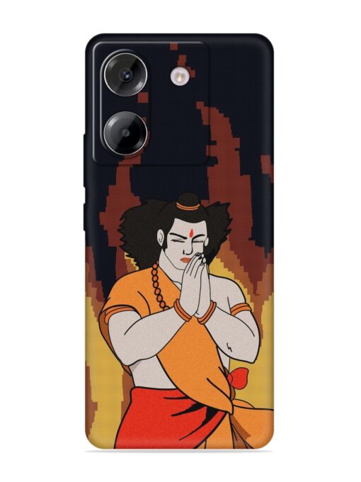 Shree Ram Vector Embossed Soft Silicone Case for Poco M7 Pro (5G)