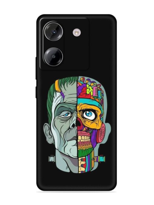 Men Vs Skull Embossed Soft Silicone Case for Poco M7 Pro (5G)