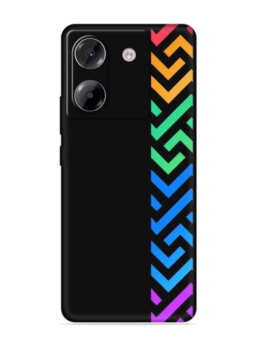 Colorshape Stripes Embossed Soft Silicone Case for Poco M7 Pro (5G)