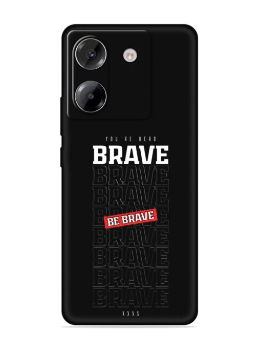 Be Brave Embossed Soft Silicone Case for Poco M7 Pro (5G)