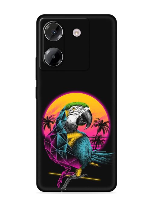 Rad Parrot Embossed Soft Silicone Case for Poco M7 Pro (5G)