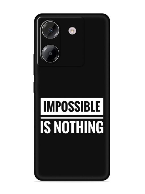 Impossible Is Nothing Embossed Soft Silicone Case for Poco M7 Pro (5G)