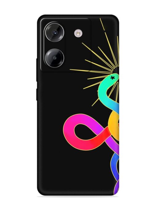 Art Geometric Abstraction Embossed Soft Silicone Case for Poco M7 Pro (5G)