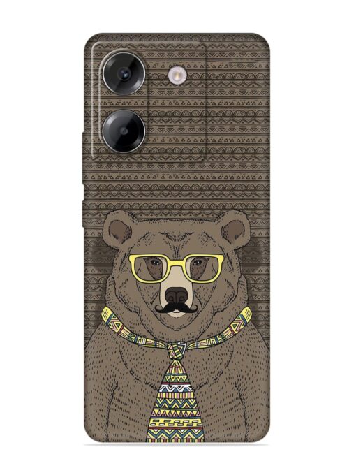 Grizzly Bear Embossed Soft Silicone Case for Poco M7 Pro (5G)