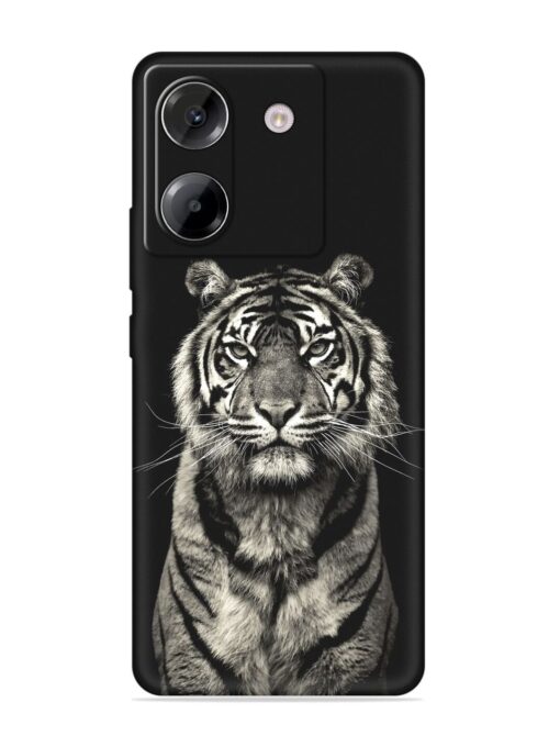 Tiger Art Embossed Soft Silicone Case for Poco M7 Pro (5G)