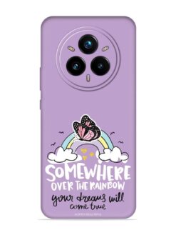 Rainbow Butterfly Design Embossed Soft Silicone Case for Realme 14 Pro Plus (5G)